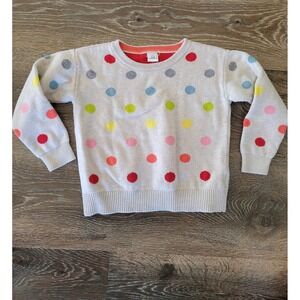 Gap Kids Sweater Colorful‎ Polka Dot Crew Neck Knit Top Toddler 4 Years #9